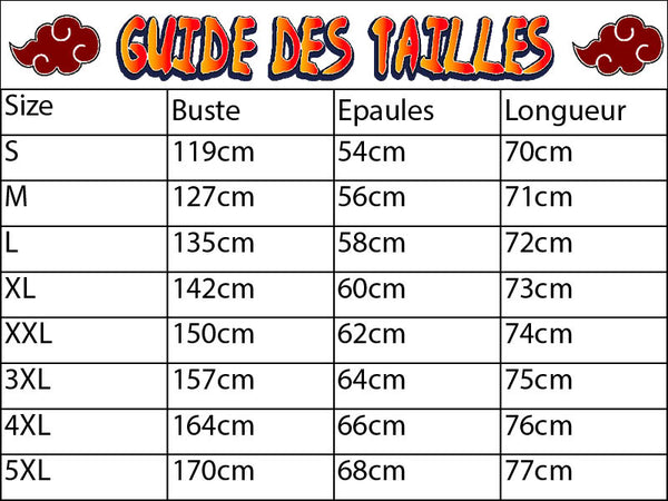 Guide des tailles