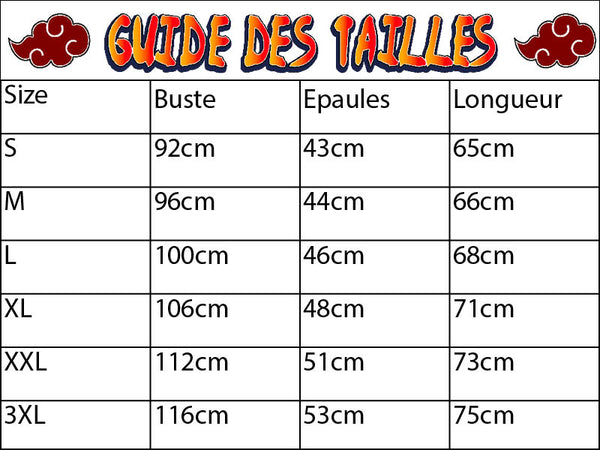 Guide des tailles