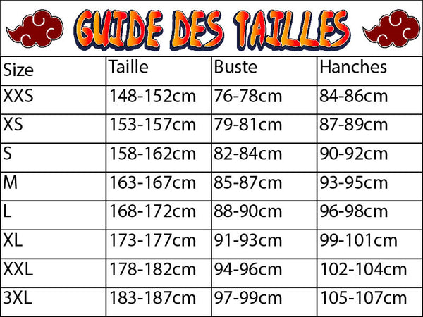 Guide des tailles